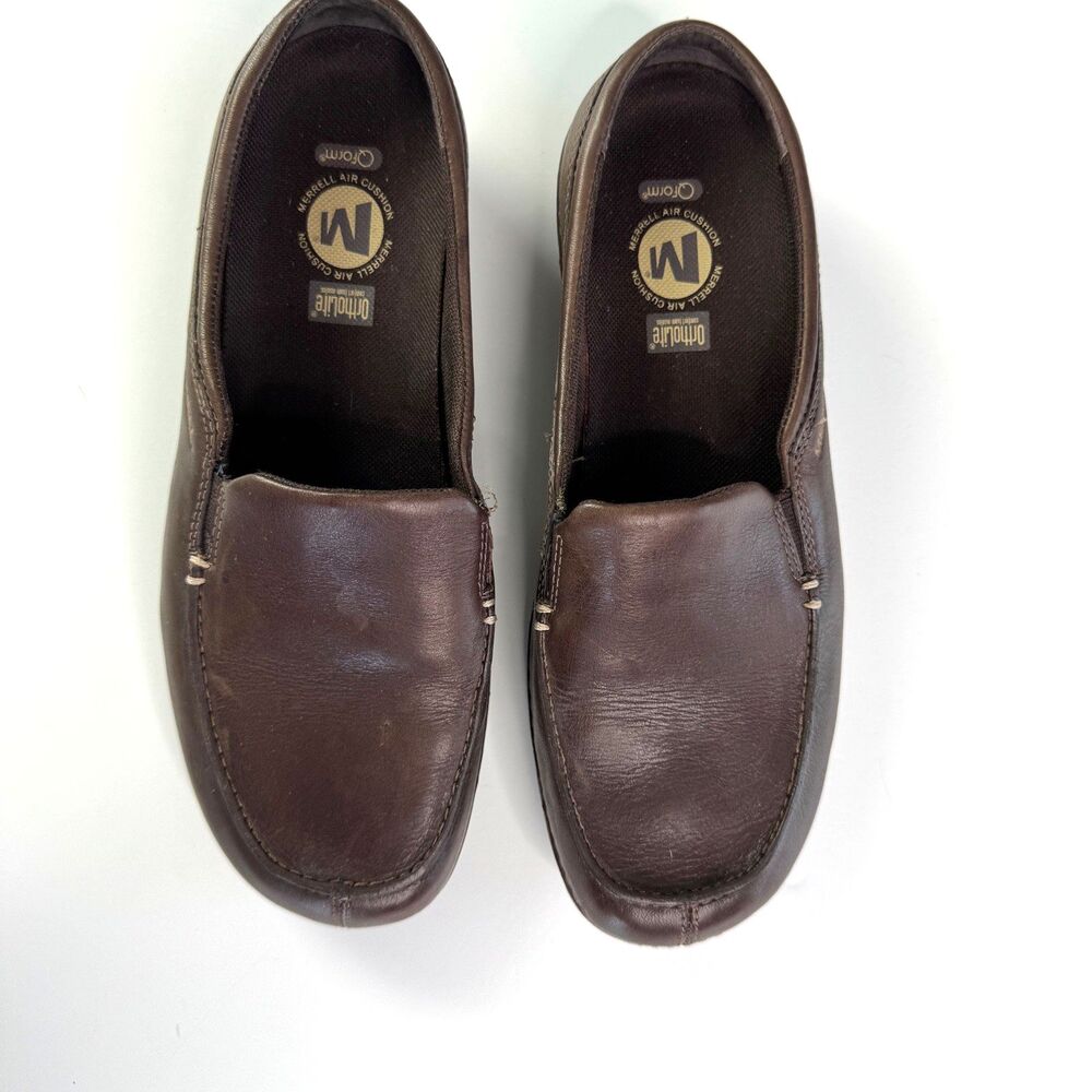 Merrell Women's Slip On Shoes Size 8 Brown Coffee Bean Casual/Dress Leather